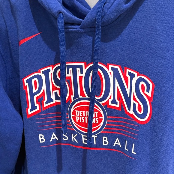 NEW Nike Blue Pistons Hoodie - Picture 3 of 4
